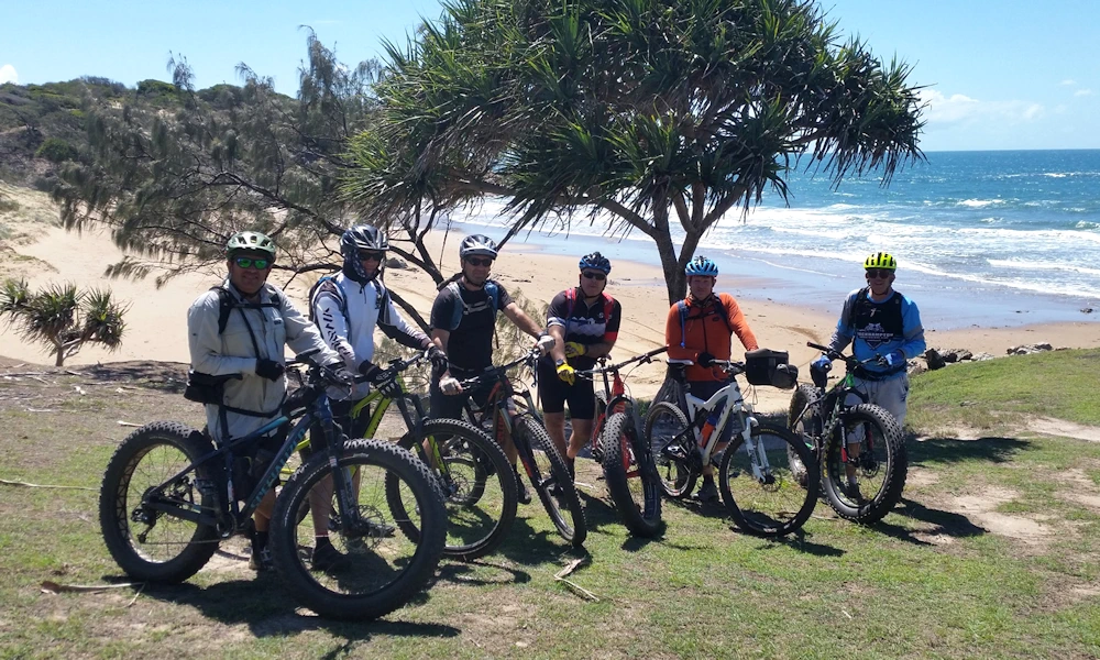 50 kilometres of gravel, dust, rocks, and sand. Fat bike heaven ~ Curtis Island 2019